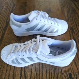 Adidas Superstar White Metalic Silver